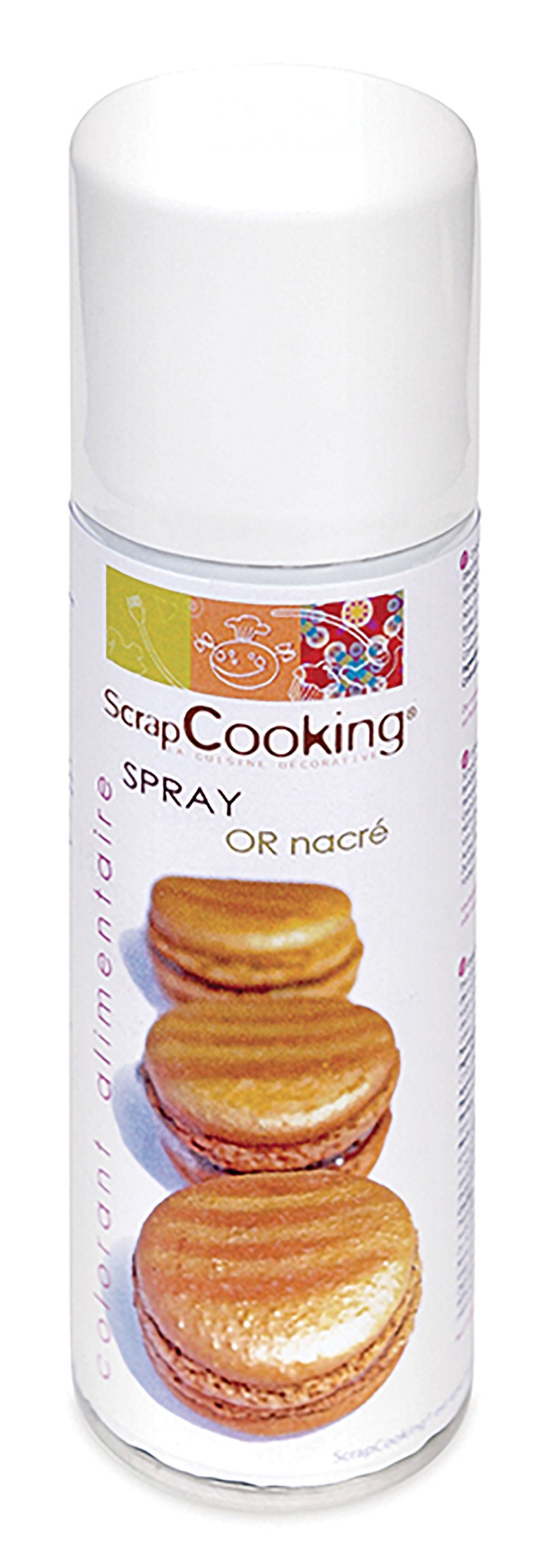 Fast test : spray alimentaire or nacré Scrap Cooking 